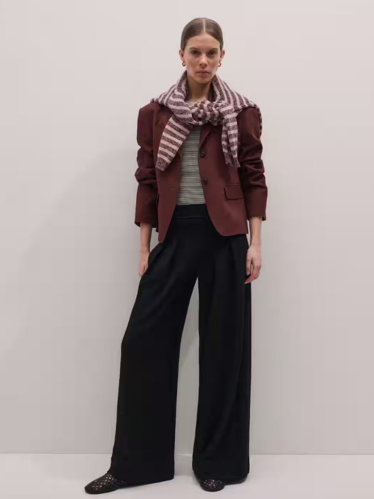 Me+Em Black Wide Leg Trousers
